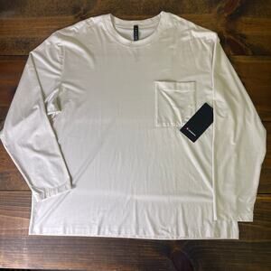 Lululemon Fundamental Oversized Long-Sleeve Shirt Bone Cream Men's XXL NEW TAGS